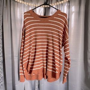 Sonoma Yellow and white striped sweater <3